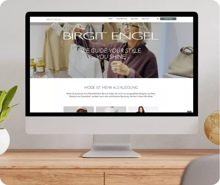 Website für eine Fashion Boutique Website für eine Fashion Boutique