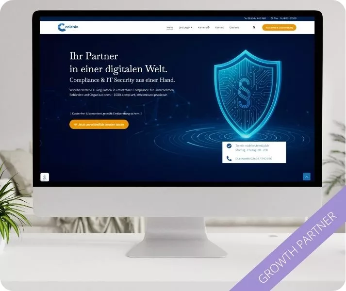 Website für eine Unternehmensberatung Website für eine Unternehmensberatung